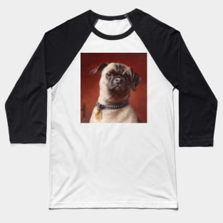 Portrait of a Pug (circa 1900) by Carl Reichert Baseball T-Shirt